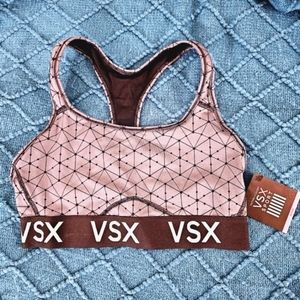 Victoria's Secret - The Player Medium Support Gray & Black Sports Bra - NWT